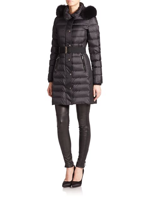 burberry london abbeydale fur trimmed puffer coat|Burberry her fragrance.